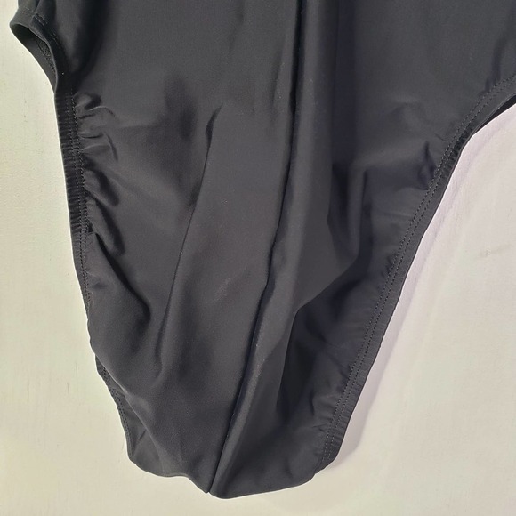 Vintage 90s Victoria's Secret One Piece Swimsuit 36B S M Underwire Silver Piping - Picture 6 of 10